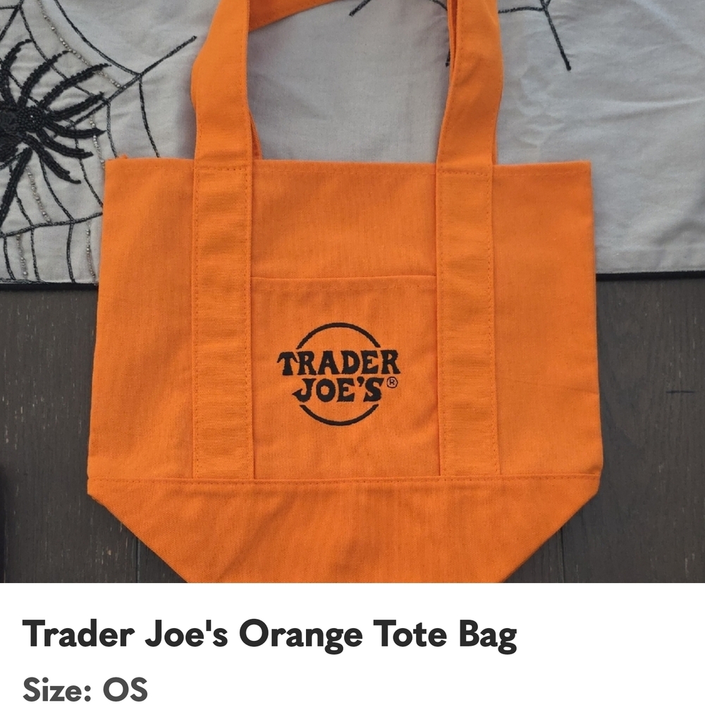 Trader Joe's Orange Tote Bag
